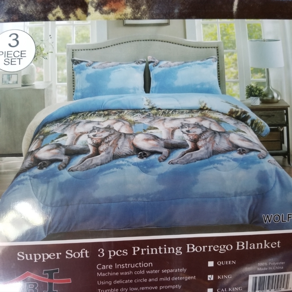 King Borrego Blanket 3 piece set
